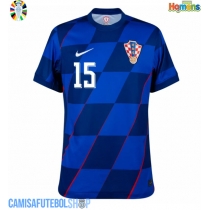 Camisa de time de futebol Croácia Mario Pasalic #15 Replicas 2º Equipamento Europeu 2024 Manga Curta
